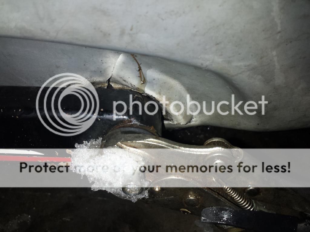 Riding mishap today, need advice on how to fix it. Trailing arm bolt